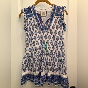 Bell by Alicia Bell Dress Kids 10 Gauze Flora Print 100% Cotton Summer Vacation